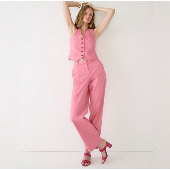 44. NWOT J.Crew Full-length Sydney wide-leg pant in lightweight chino - Picture 2 of 11